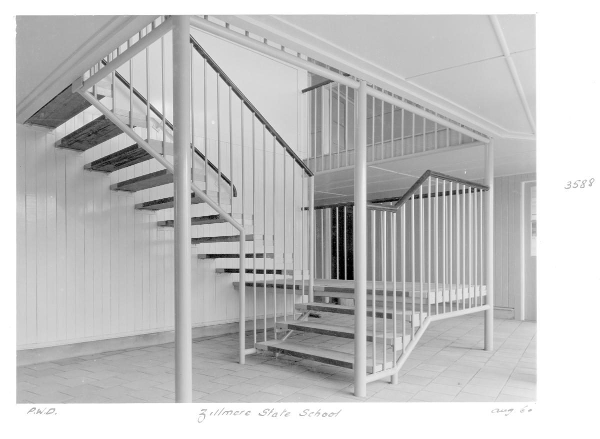 Zillmere State School stairs - Brisbane, August 1960