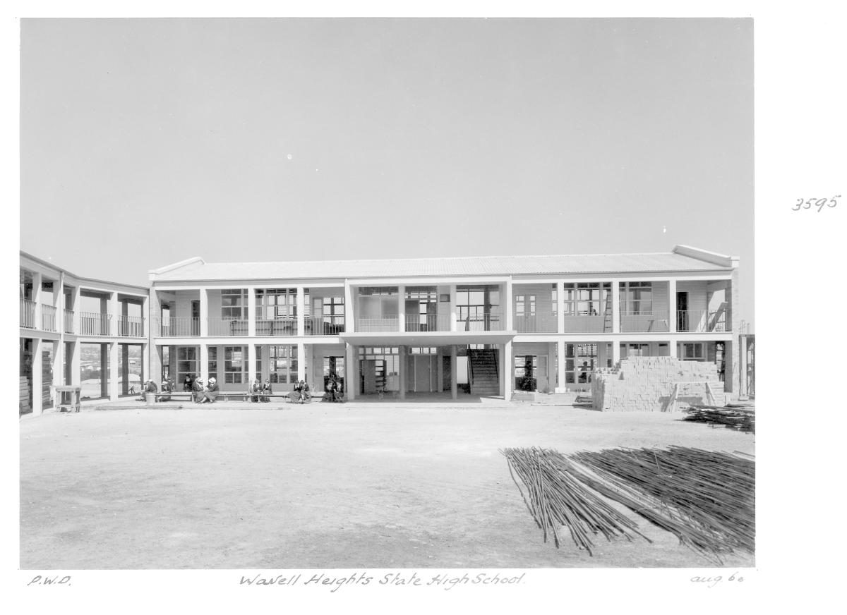 Wavell Heights State High School construction - Brisbane, August 1960