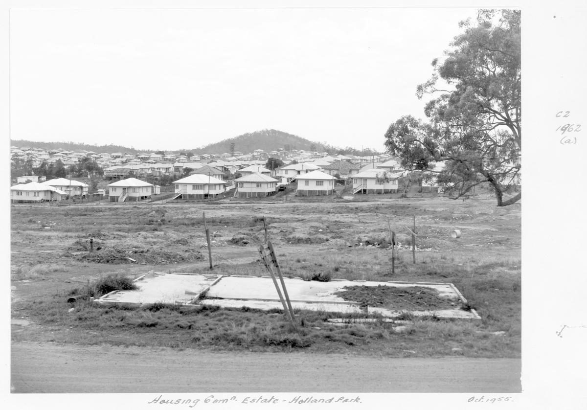 Housing Commission estate, Holland Park, Brisbane, October 1955