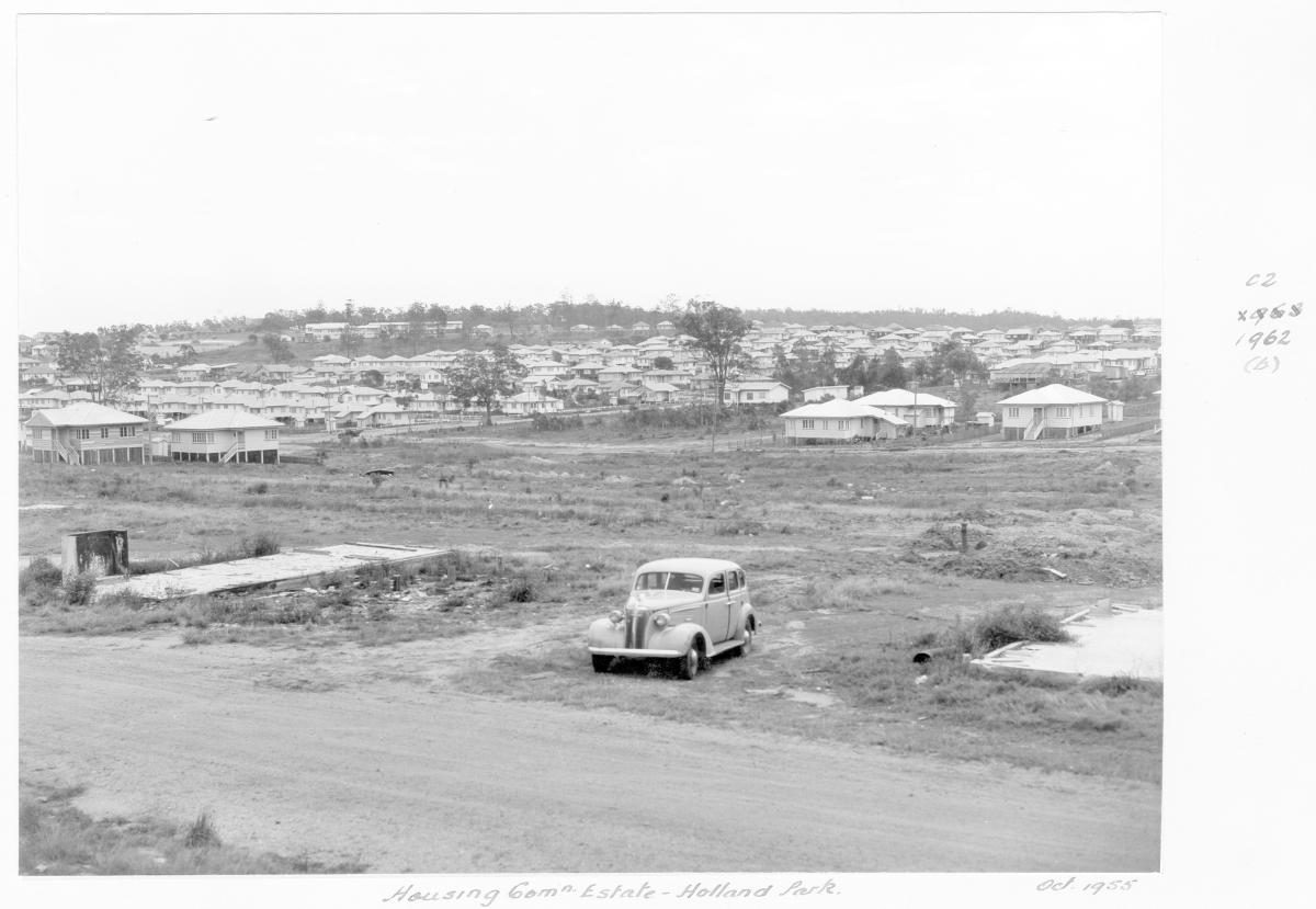 Housing Commission estate, Holland Park, Brisbane, October 1955