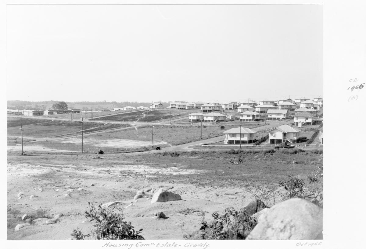 Housing Commission estate, Grovely, Brisbane, October 1955