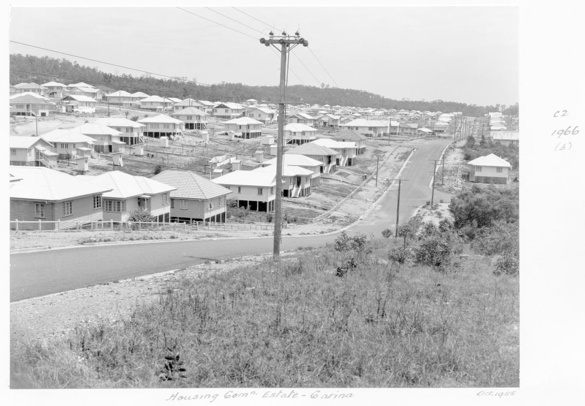 Housing Commission estate, Carina, Brisbane, October 1955