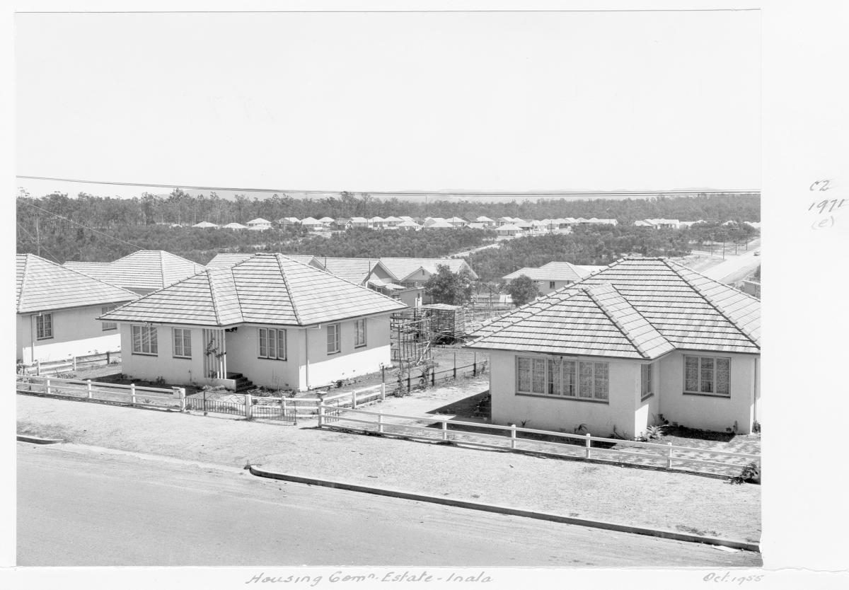 Housing Commission estate, Inala, Brisbane, October 1955