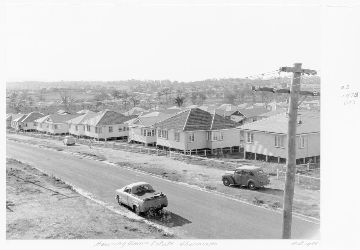 Housing Commission estate, Chermside - Brisbane, October 1955