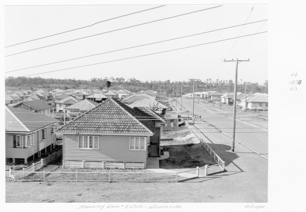 Housing Commission estate, Chermside - Brisbane, October 1955