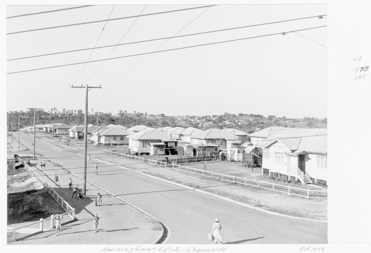 Housing Commission estate, Chermside - Brisbane, October 1955