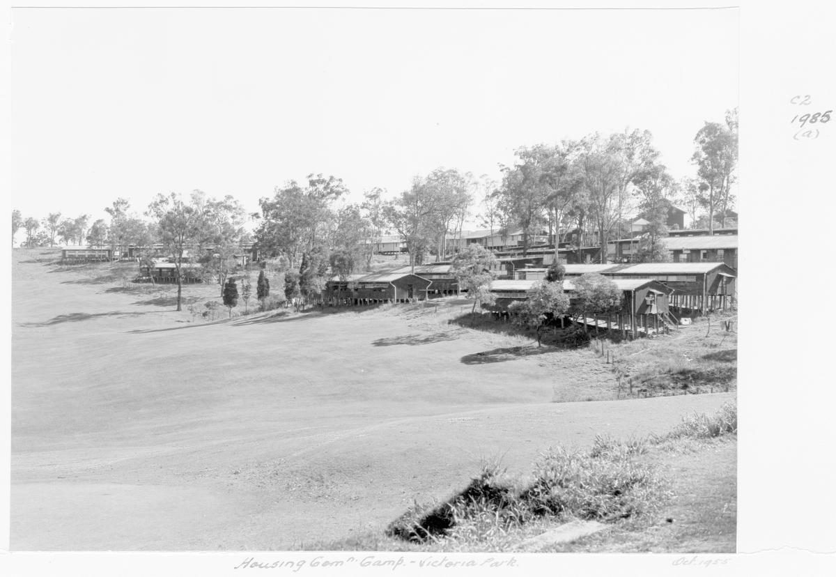 Housing Commission camp, Victoria Park, Spring Hill - Brisbane, October 1955