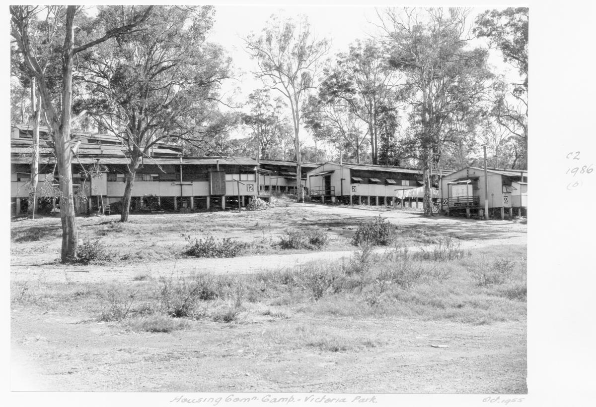 Housing Commission camp, Victoria Park, Spring Hill - Brisbane, October 1955
