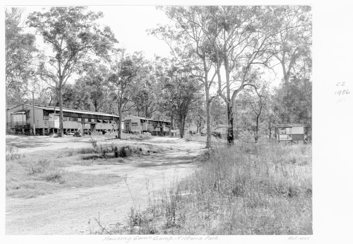Housing Commission camp, Victoria Park, Spring Hill - Brisbane, October 1955