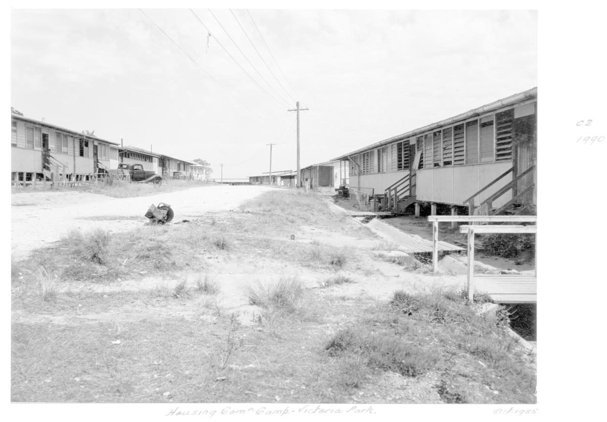 Housing Commission camp, Victoria Park, Spring Hill - Brisbane, October 1955