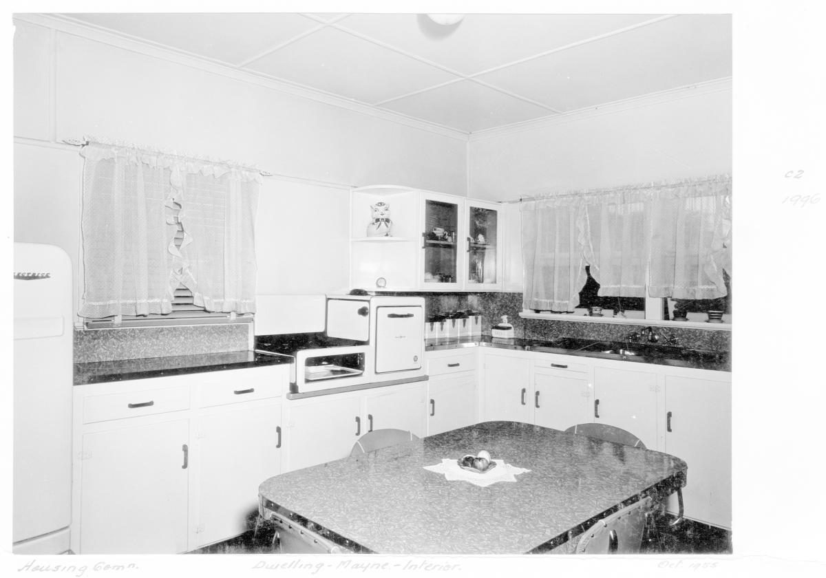Interior of Housing Commission dwelling, Mayne - Brisbane, October 1955