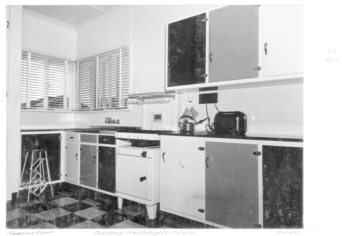 Interior of Housing Commission dwelling, Wavell Heights - Brisbane, October 1955