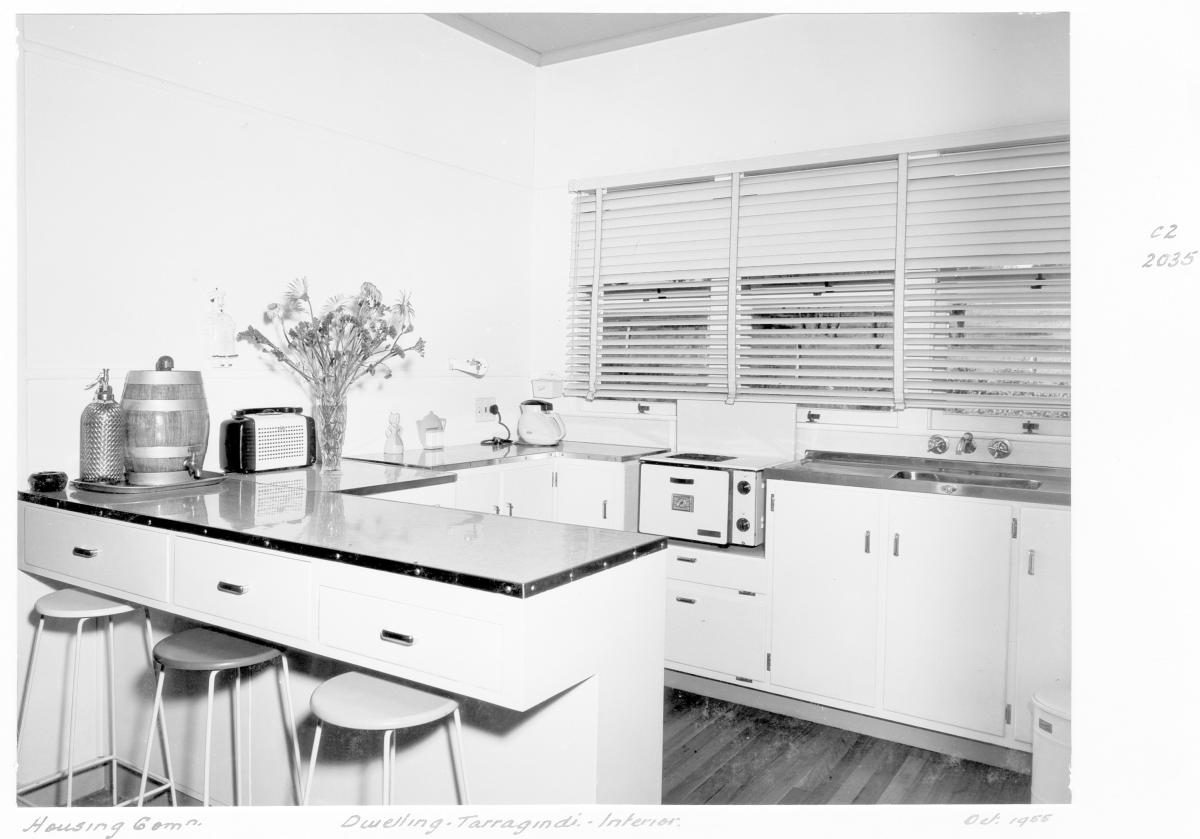 Interior of Housing Commission dwelling, Tarragindi - Brisbane, October 1955