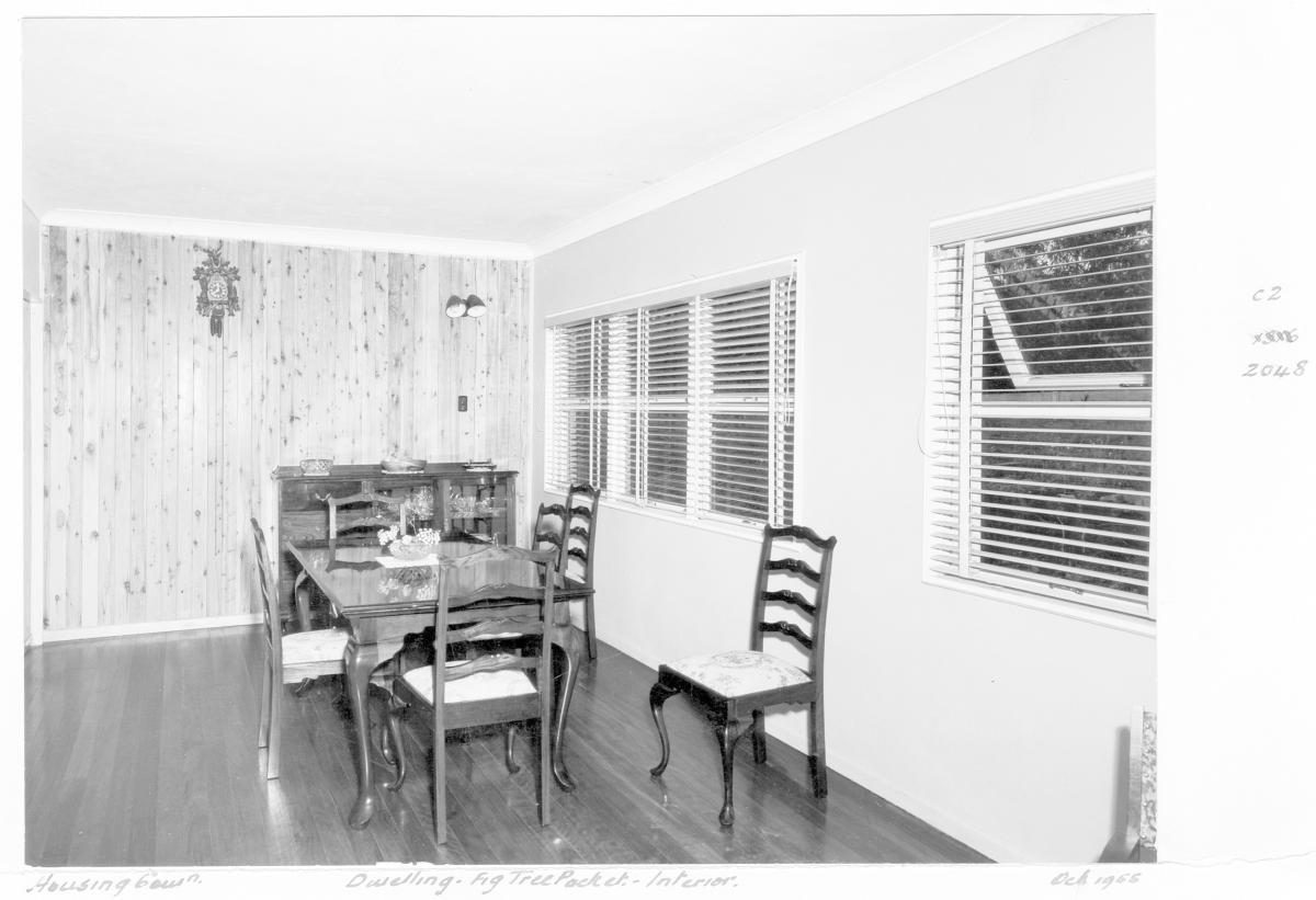 Interior of Housing Commission dwelling, Fig Tree Pocket - Brisbane, October 1955