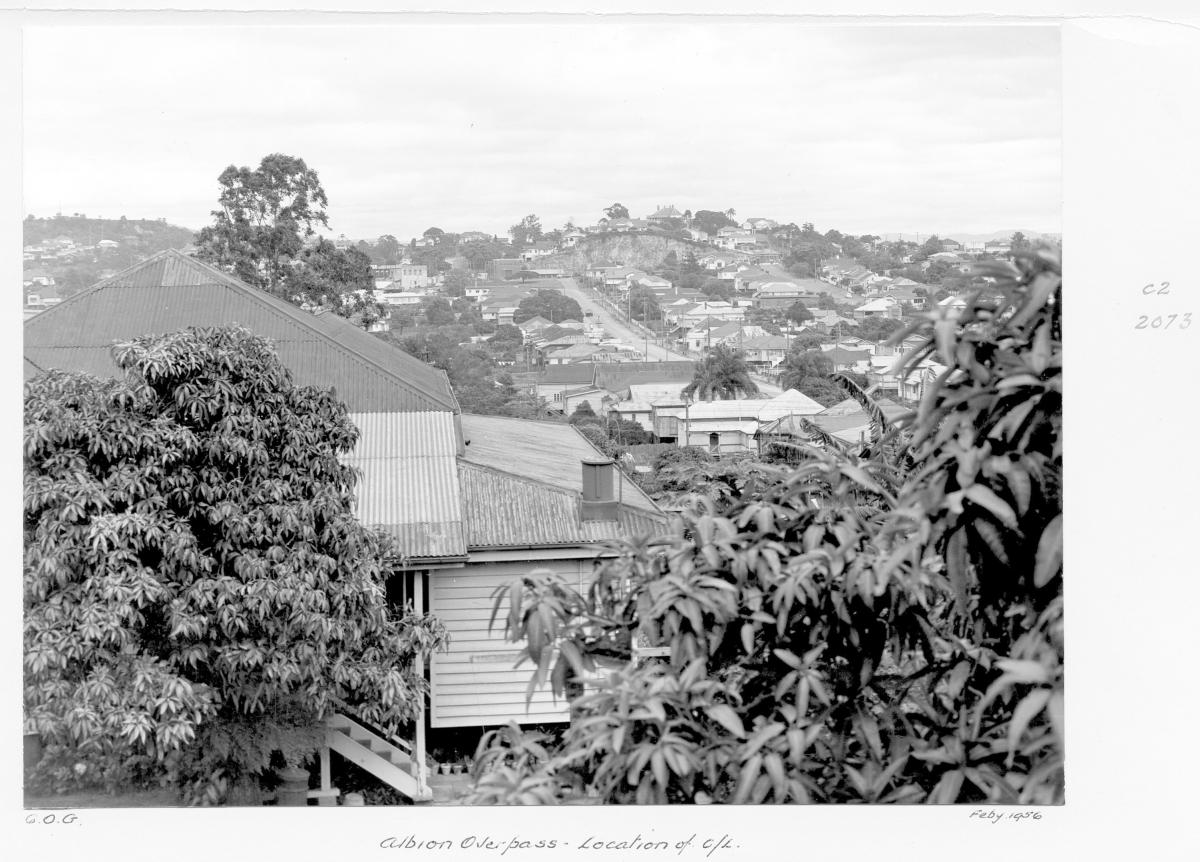 Construction of the Albion overpass - Brisbane, February 1956