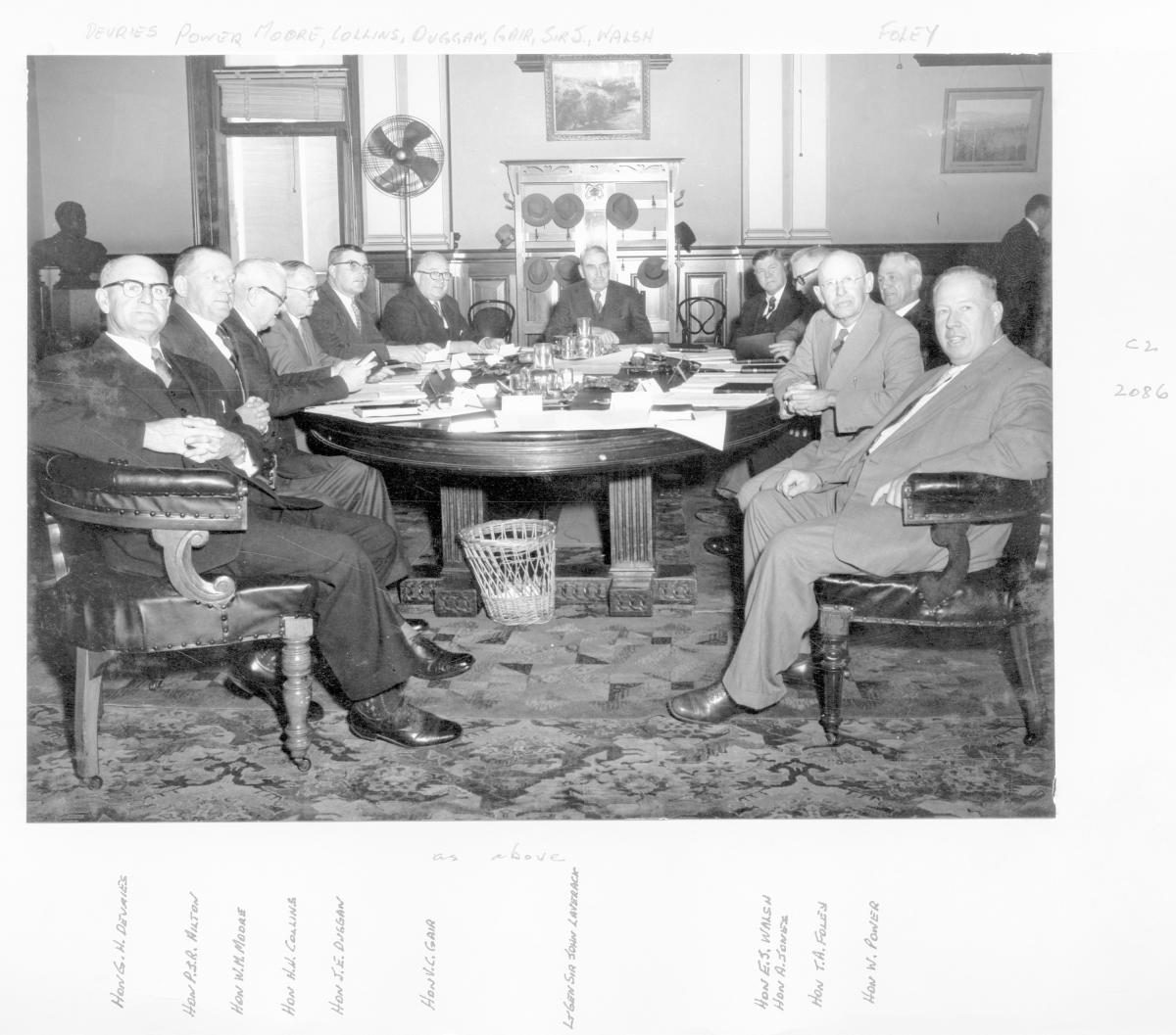 Swearing in of third Gair Ministry - Brisbane, 1956