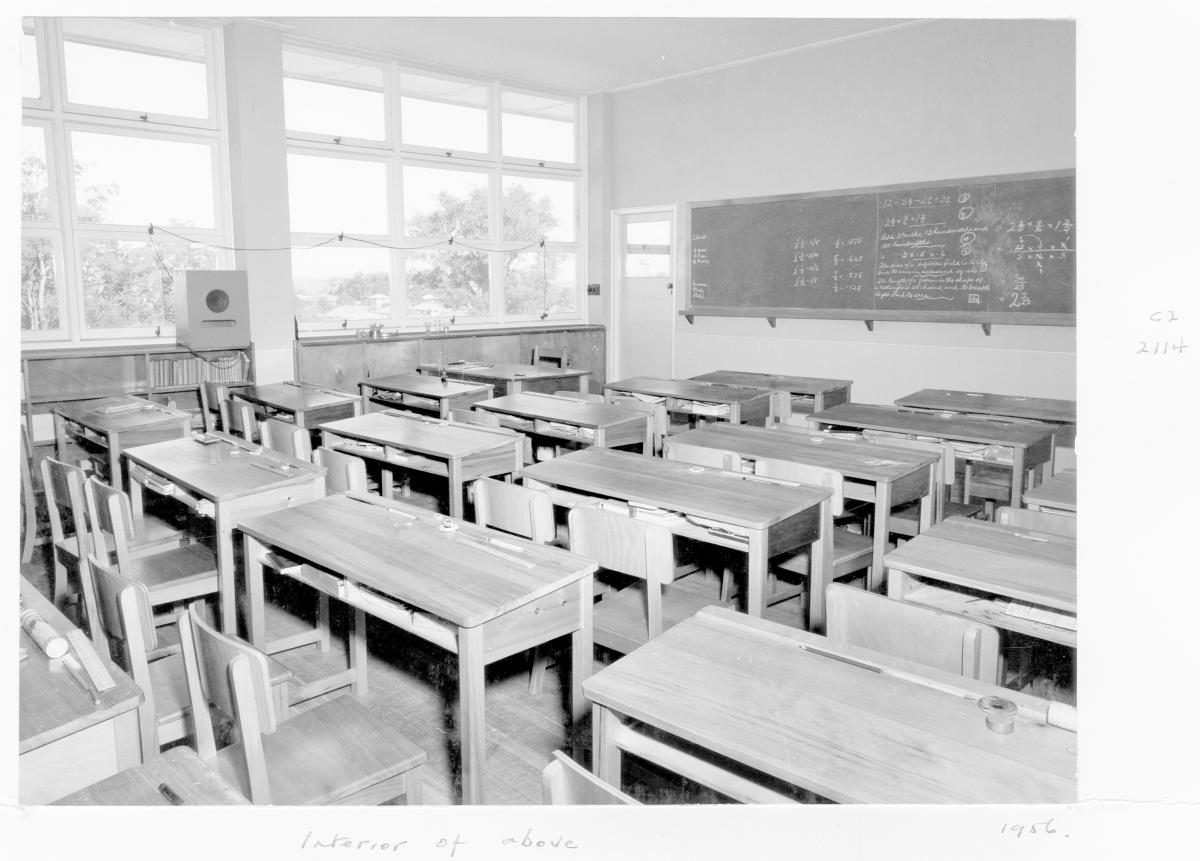 New Moorooka State School classroom - Brisbane, 1956