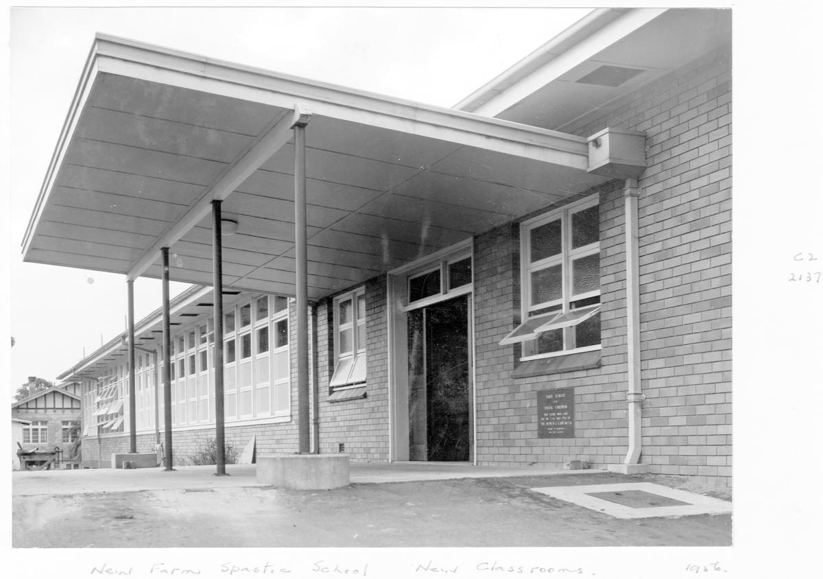 New Farm Spastic School new classrooms - Brisbane, 1956