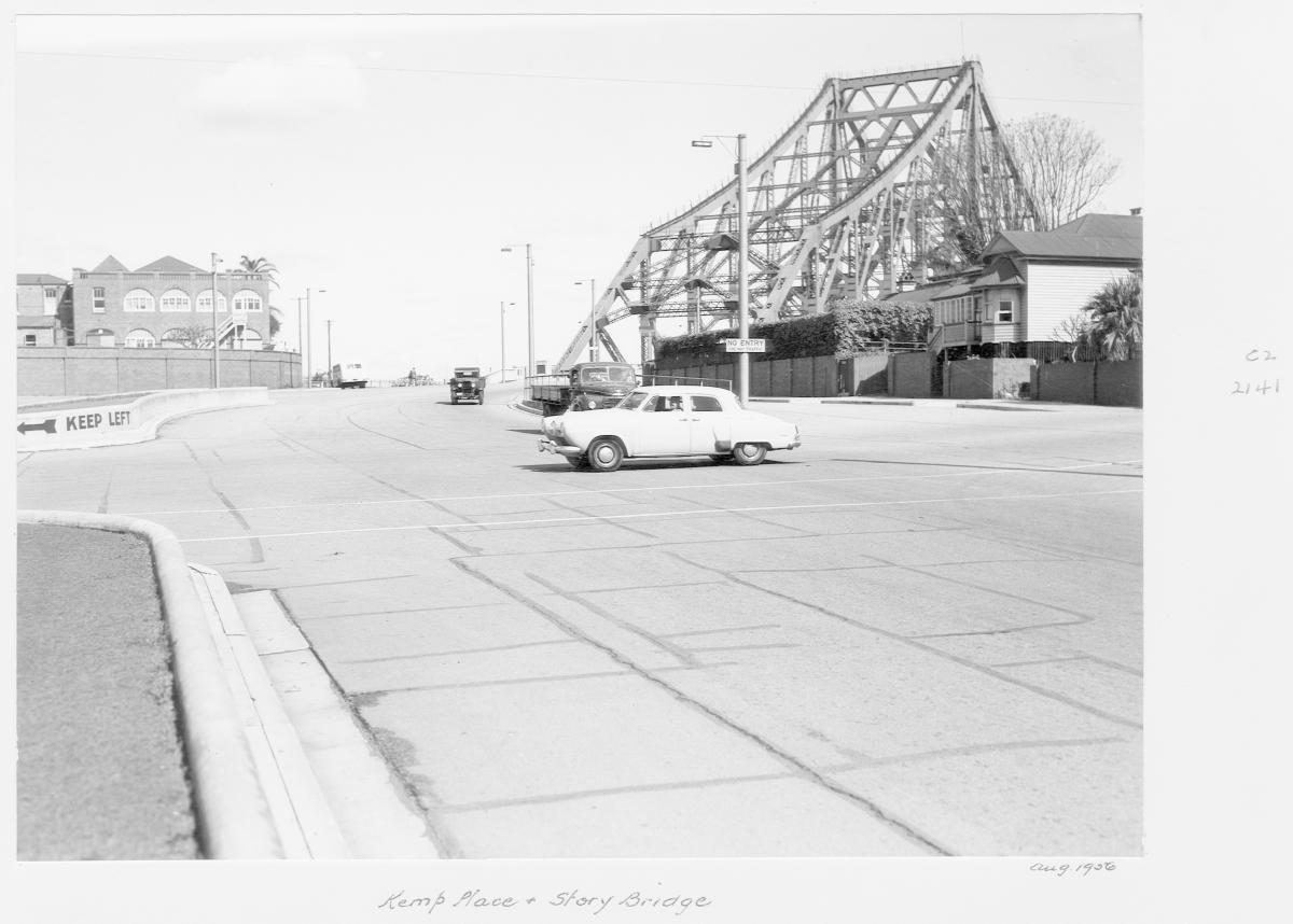 Kemp Place and Story Bridge - Brisbane, August 1956