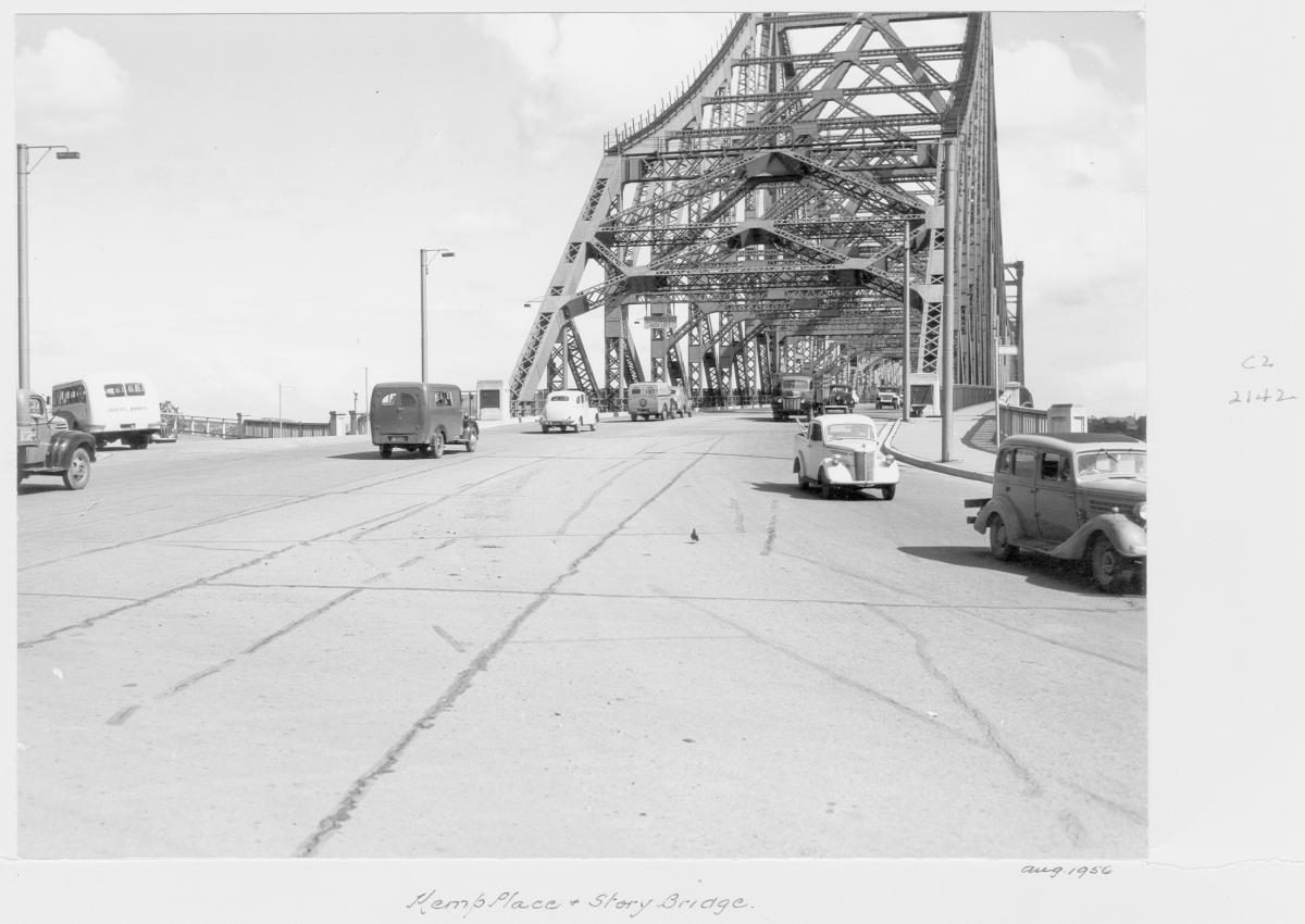 Kemp Place and Story Bridge - Brisbane, August 1956