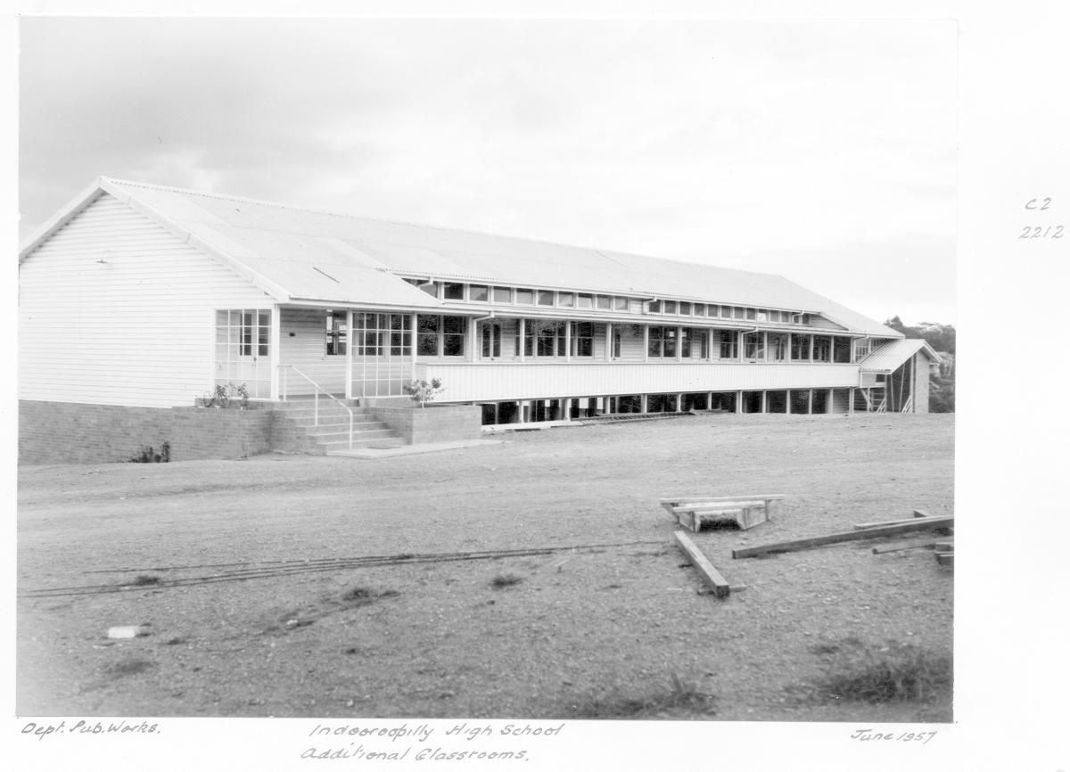 Indooroopilly State High School additional classrooms - Brisbane, June 1957