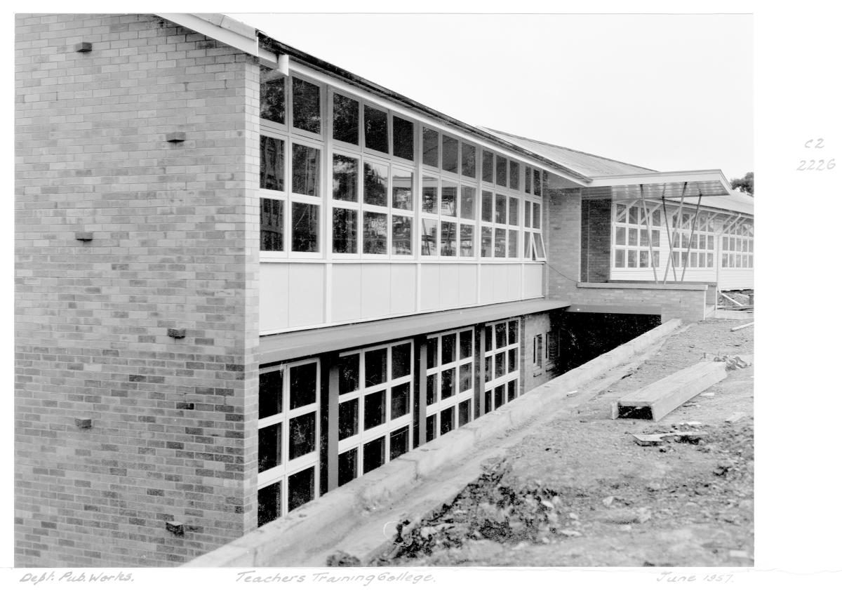 Teachers Training College construction - Brisbane, Jun 1957