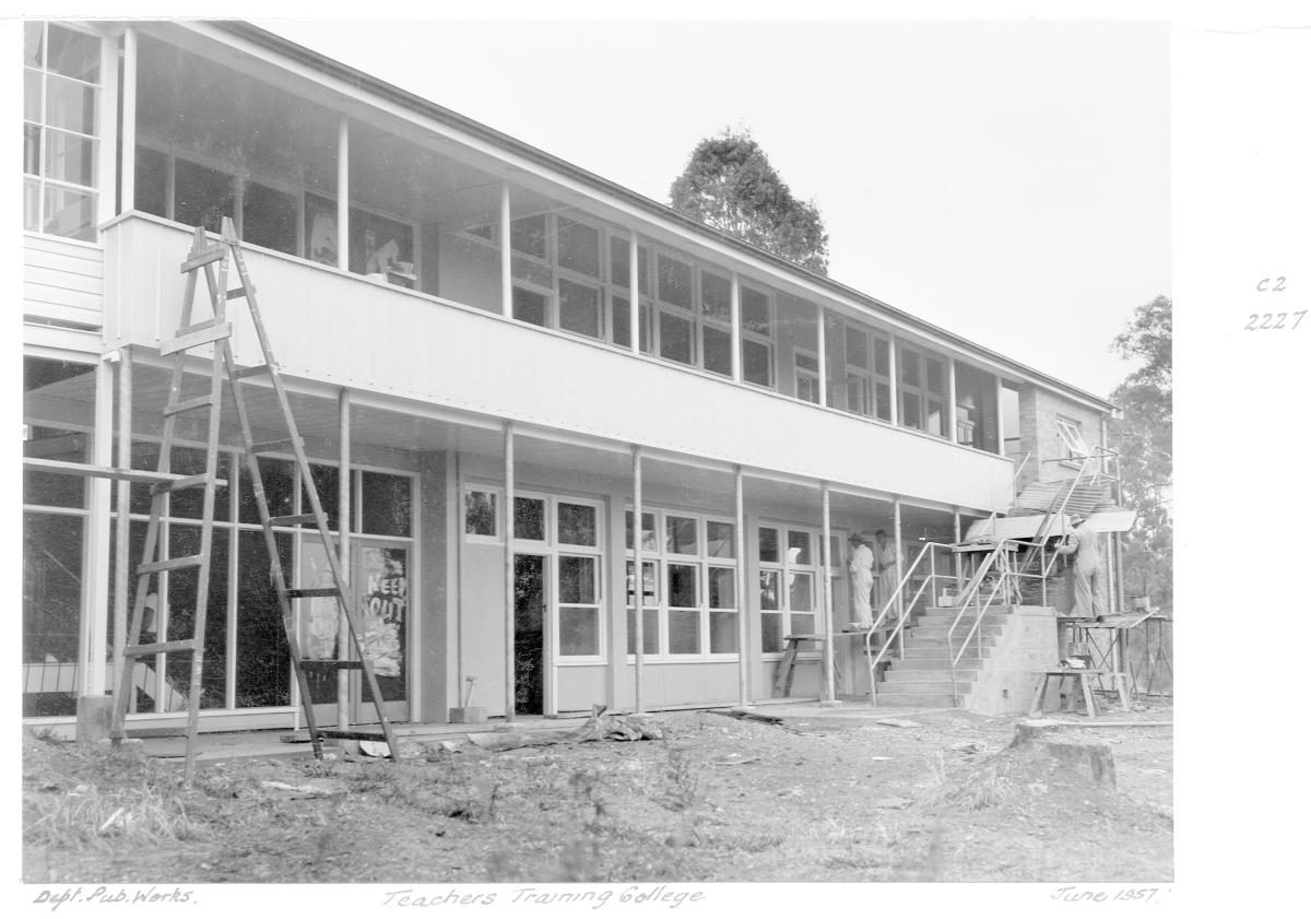 Teachers Training College construction - Brisbane, June 1957