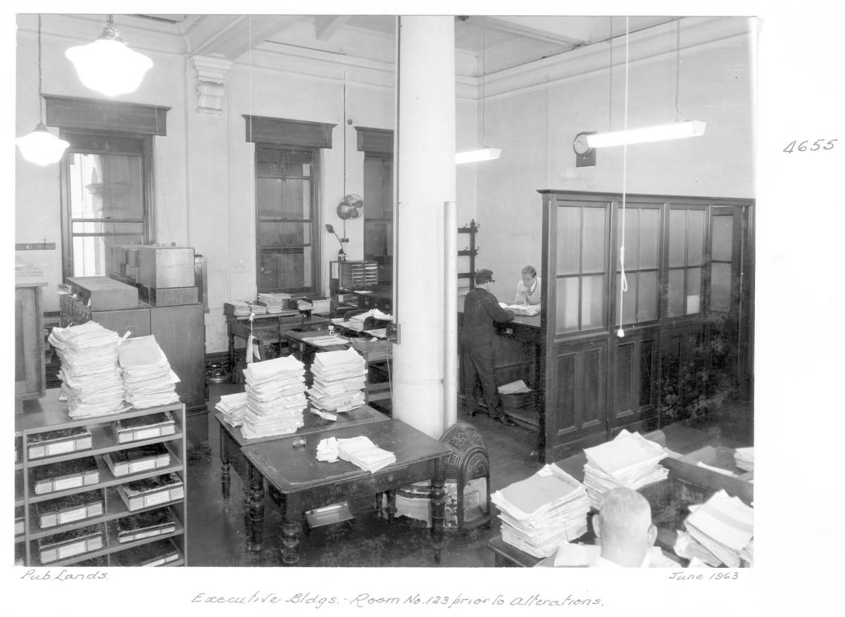 Executive Building Room No. 123 prior to alterations, Brisbane, June 1963