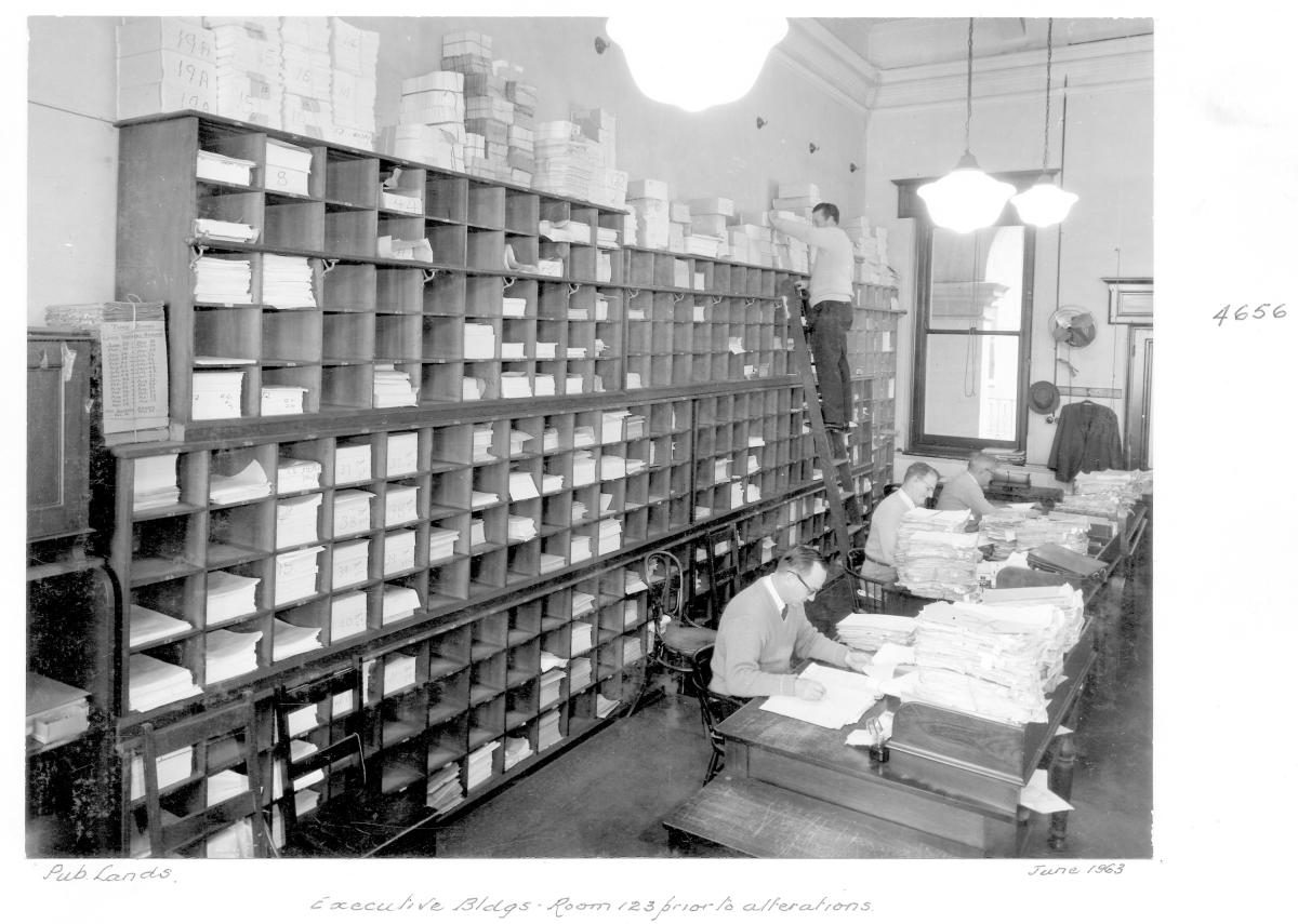 Executive Building Room No. 123 prior to alterations, Brisbane, June 1963