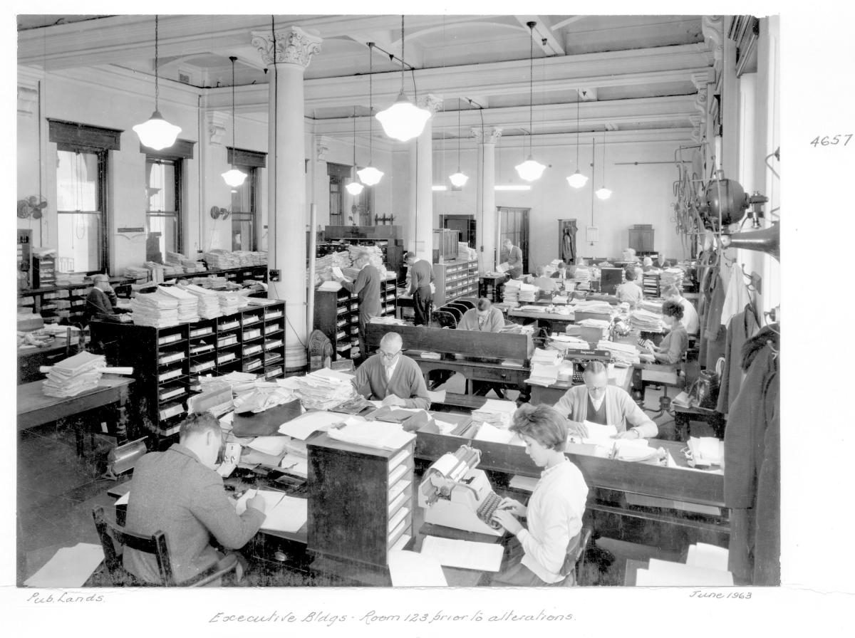 Executive Building Room No. 123 prior to alterations, Brisbane, June 1963