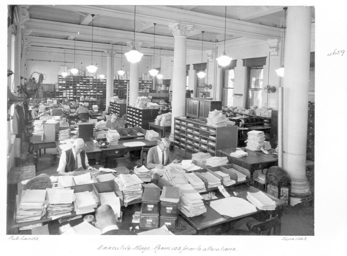 Executive Building Room No. 123 prior to alterations, Brisbane, June 1963