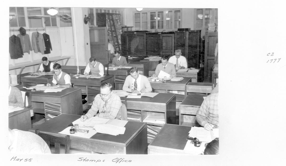Stamps Office clerks - Brisbane, May 1955