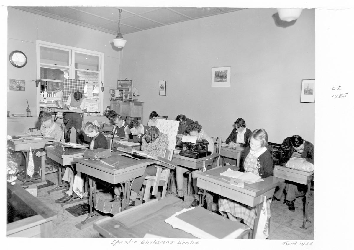 Children playing at the Spastic Children's Centre - Brisbane, June 1955