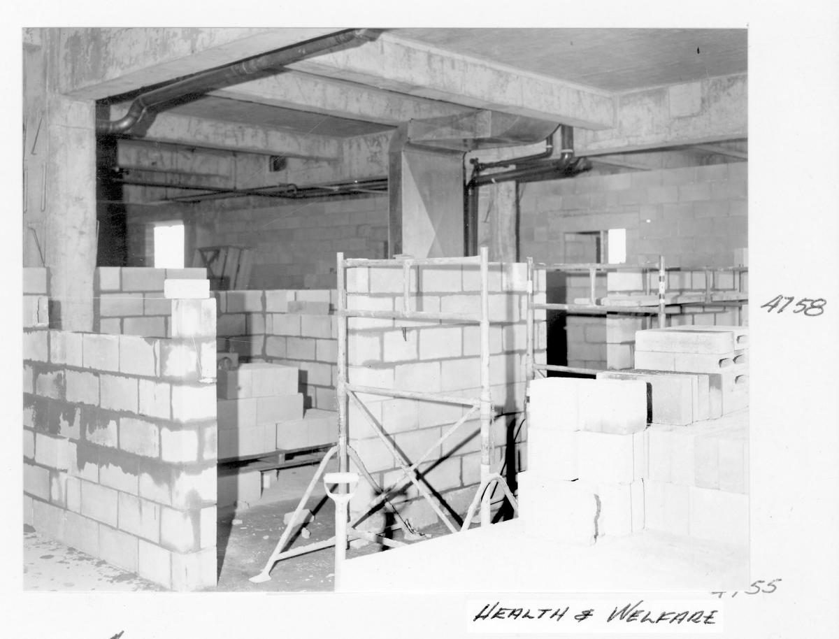 Health and Welfare Building under construction, Brisbane, October 1963