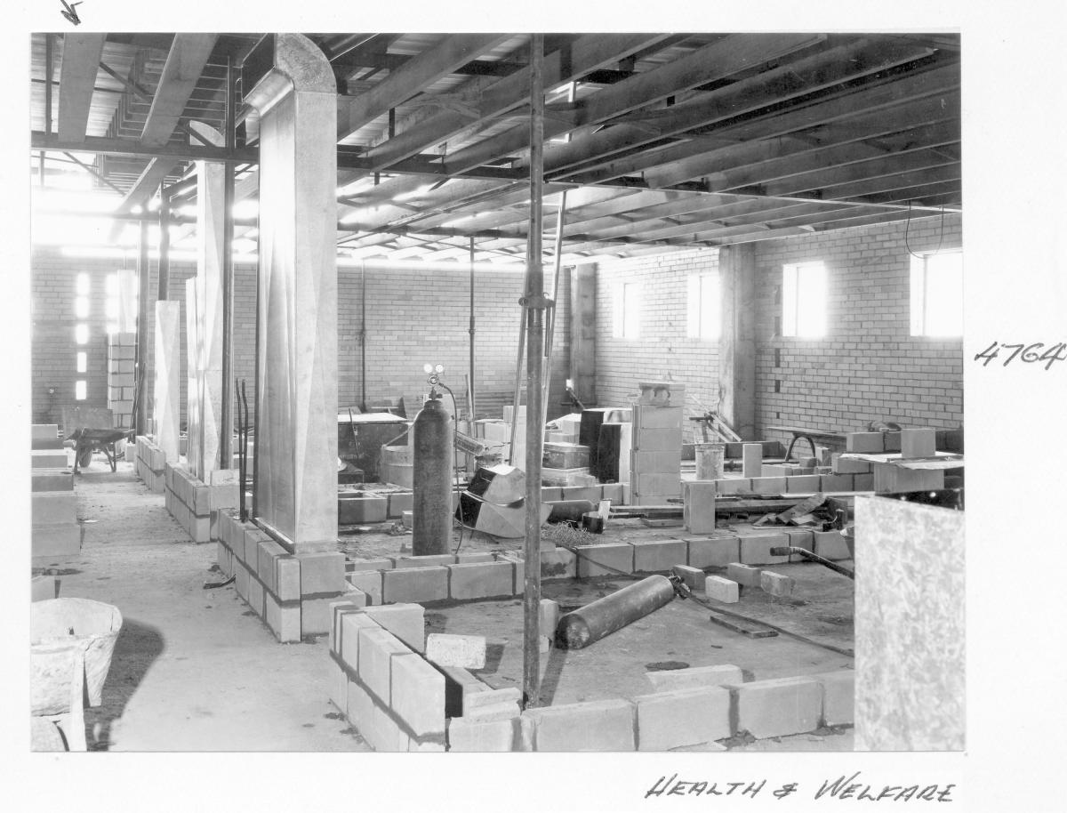 Health and Welfare Building under construction, Brisbane, October 1963