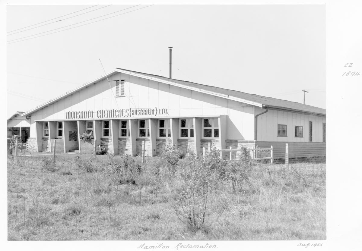 Reclamation, Monsanto Chemicals (Australia) Ltd, Hamilton - Brisbane, August 1955
