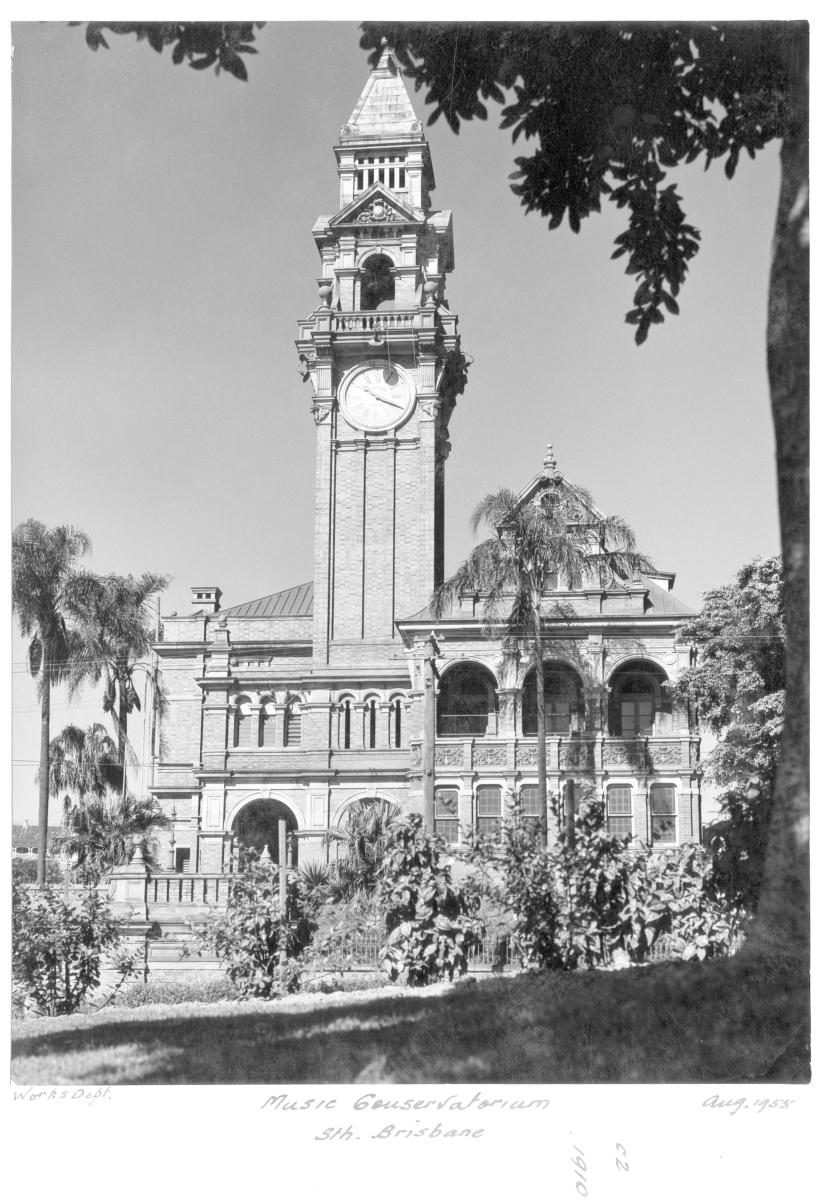Music Conservatorium at South Brisbane, August 1955