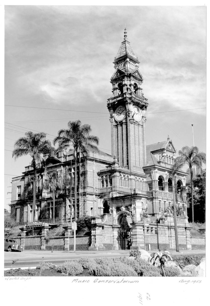 Music Conservatorium at South Brisbane, August 1955