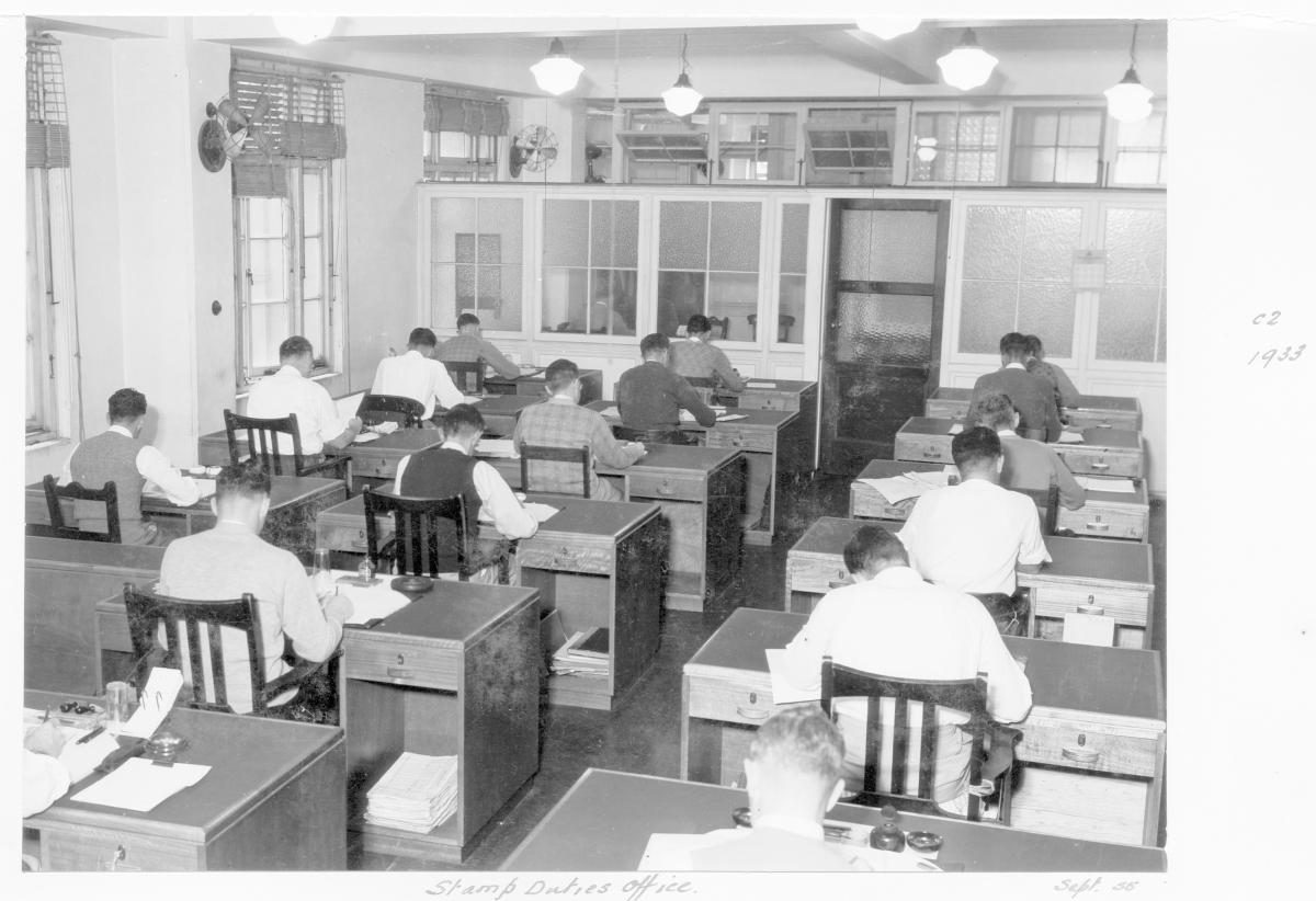 Stamp Duties Office personnel - Brisbane, September 1955
