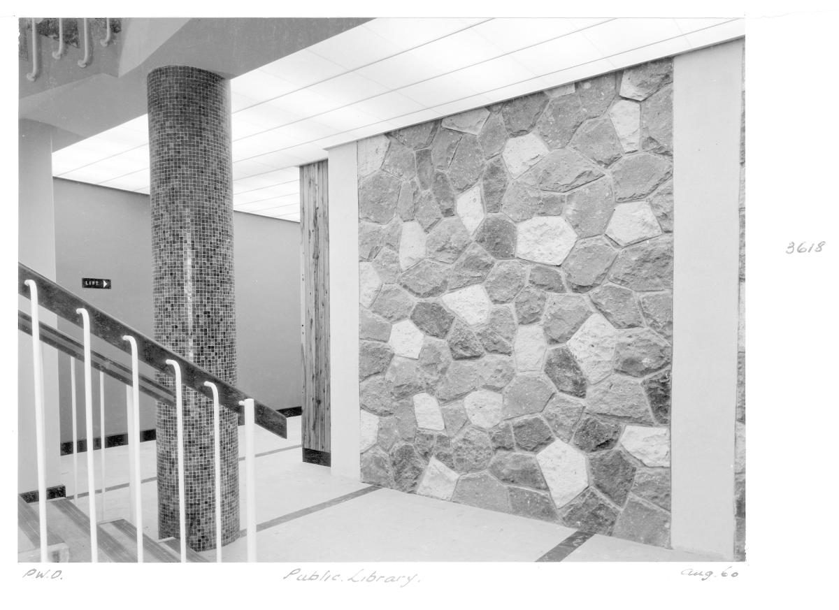 State Library of Queensland interior, William St - Brisbane, August 1960
