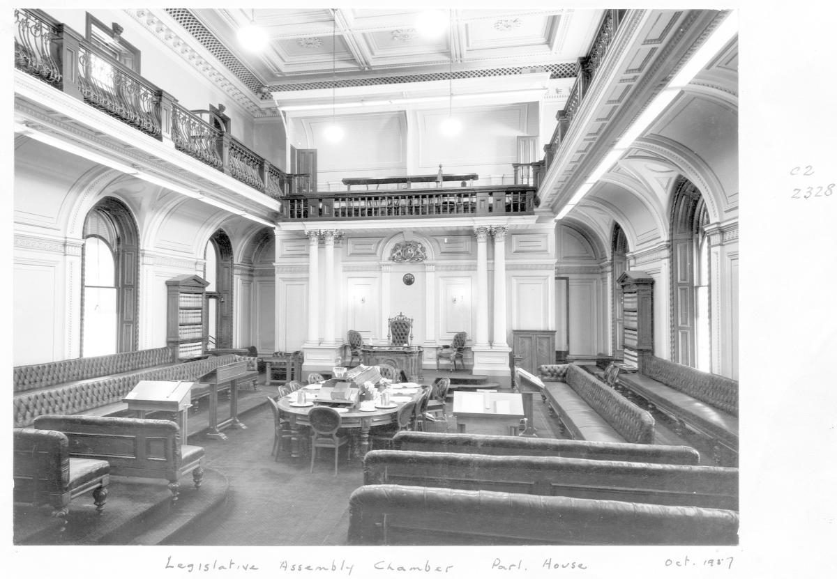 Legislative Assembly Chamber, Parliament House, Brisbane, October 1957