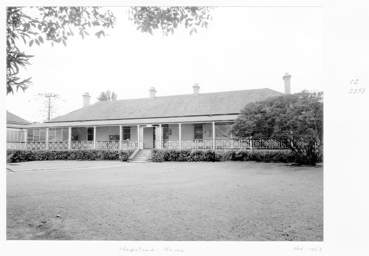Newstead House, Brisbane, November 1957