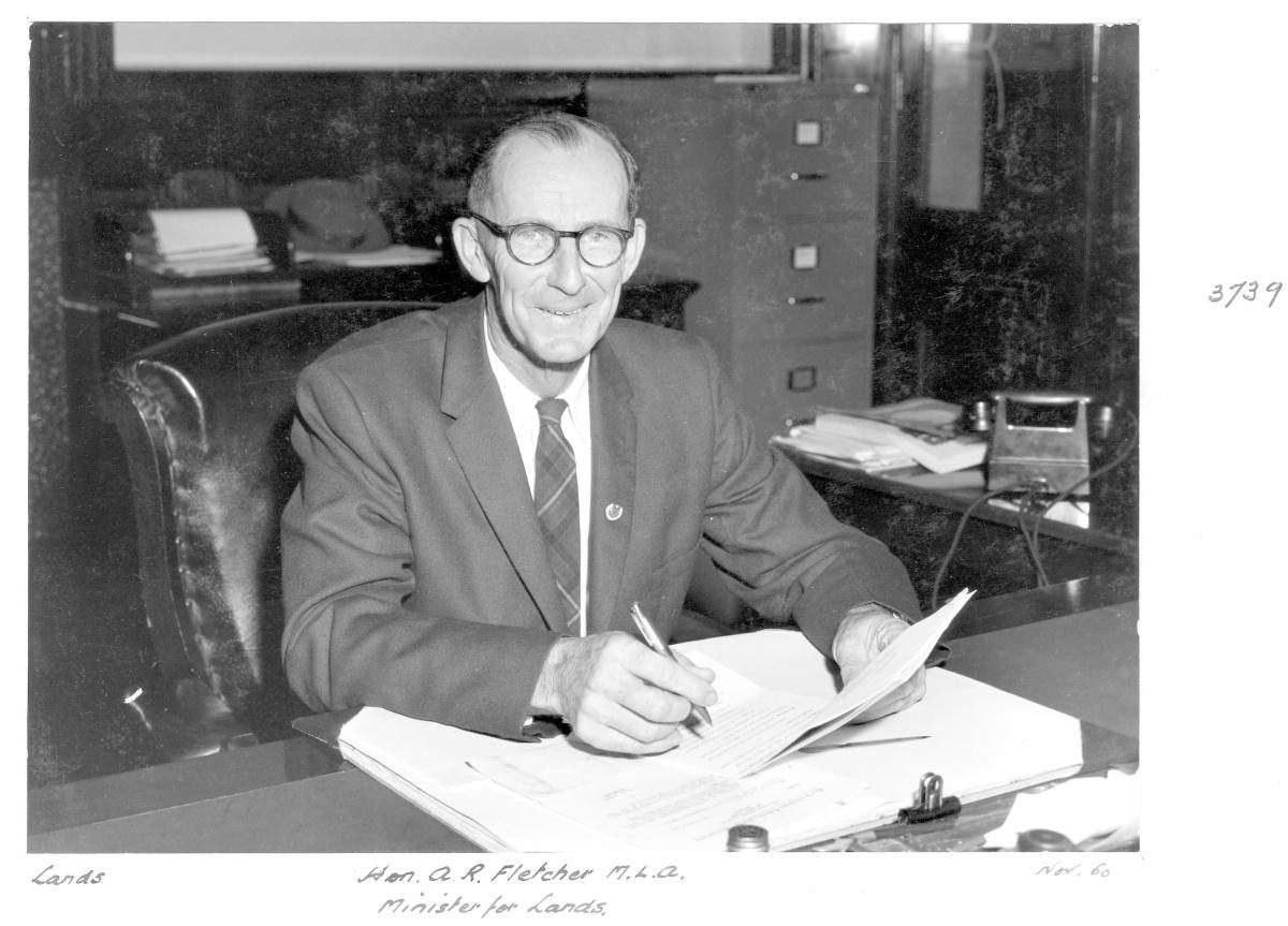 The Hon Alan Roy Fletcher MLA, Minister for Lands and Irrigation 1960-1963 - Brisbane, November 1960