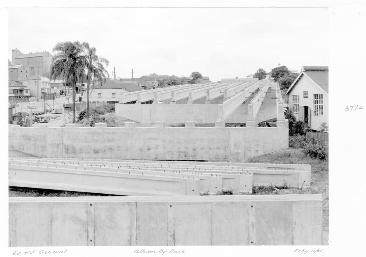 Albion bypass construction - Brisbane, February 1961