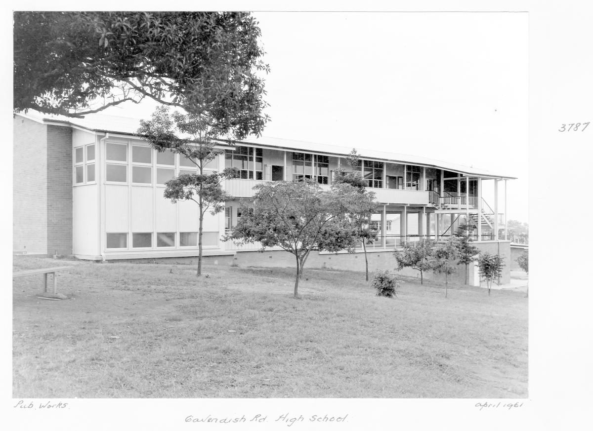 Cavendish Road State High School, Holland Park - Brisbane, April 1961