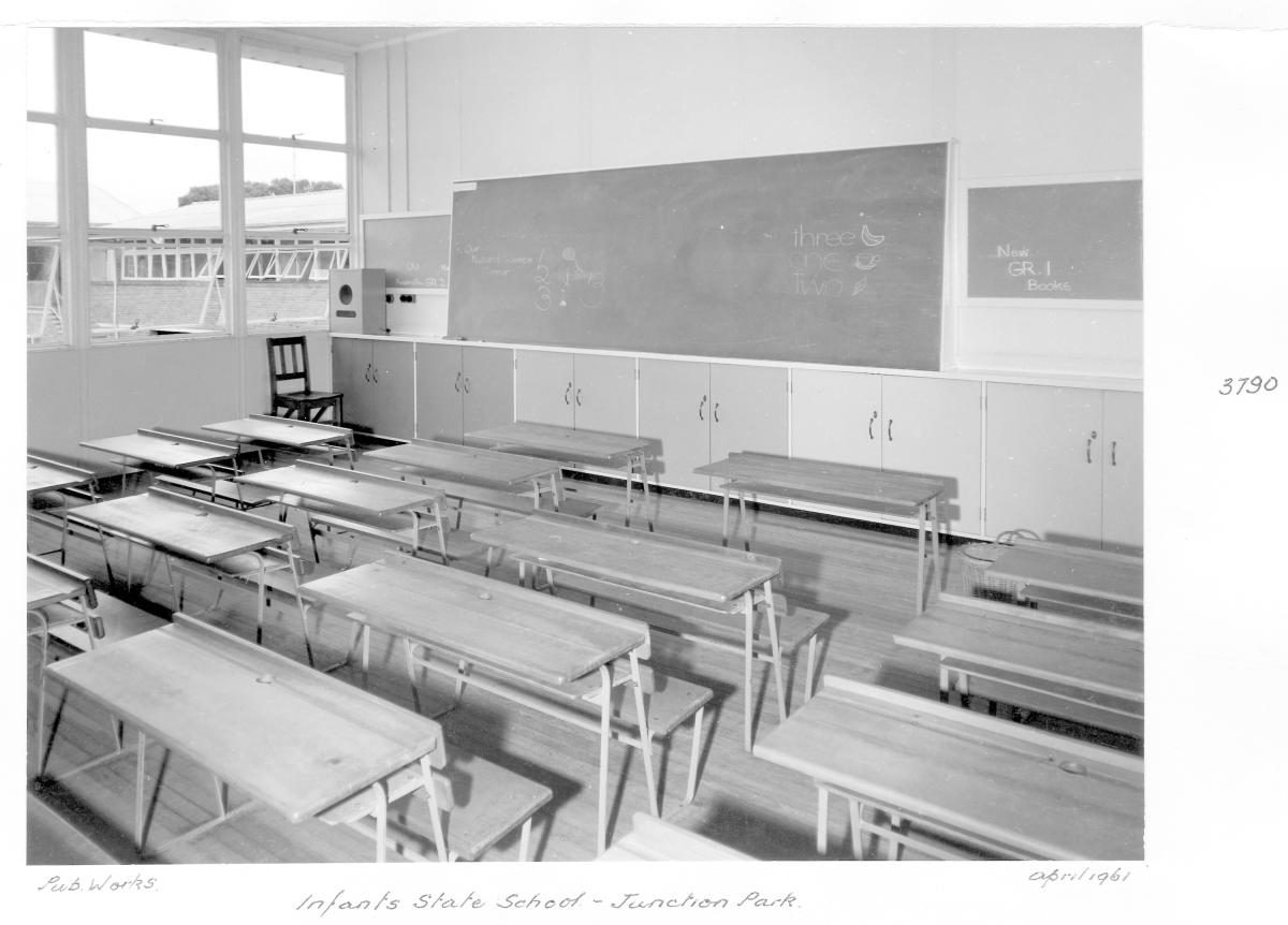 Classroom at Junction Park Infants School, Annerley - Brisbane, April 1961