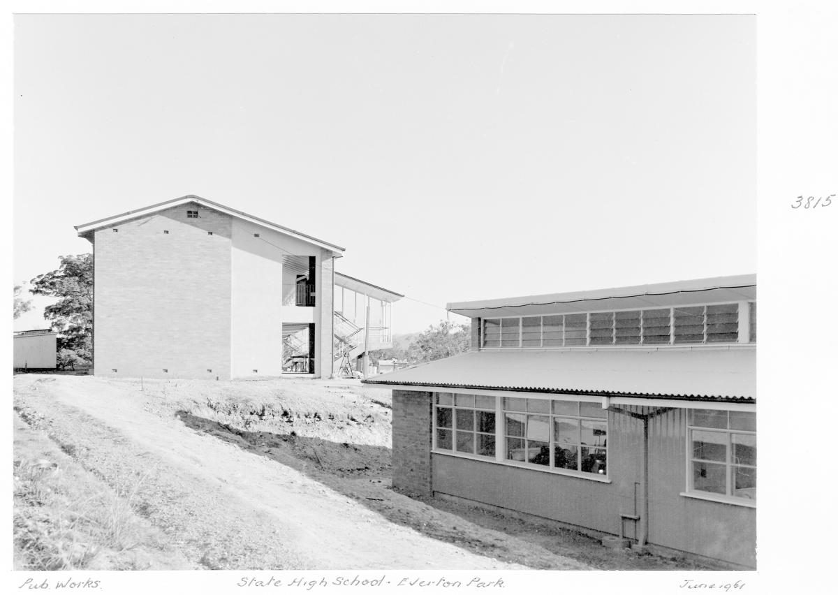 Everton Park State High School construction - Brisbane, June 1961