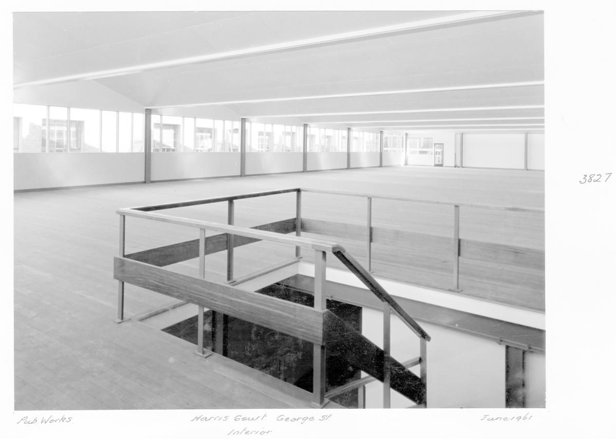 Interior of Harris Court on George St - Brisbane, June 1961