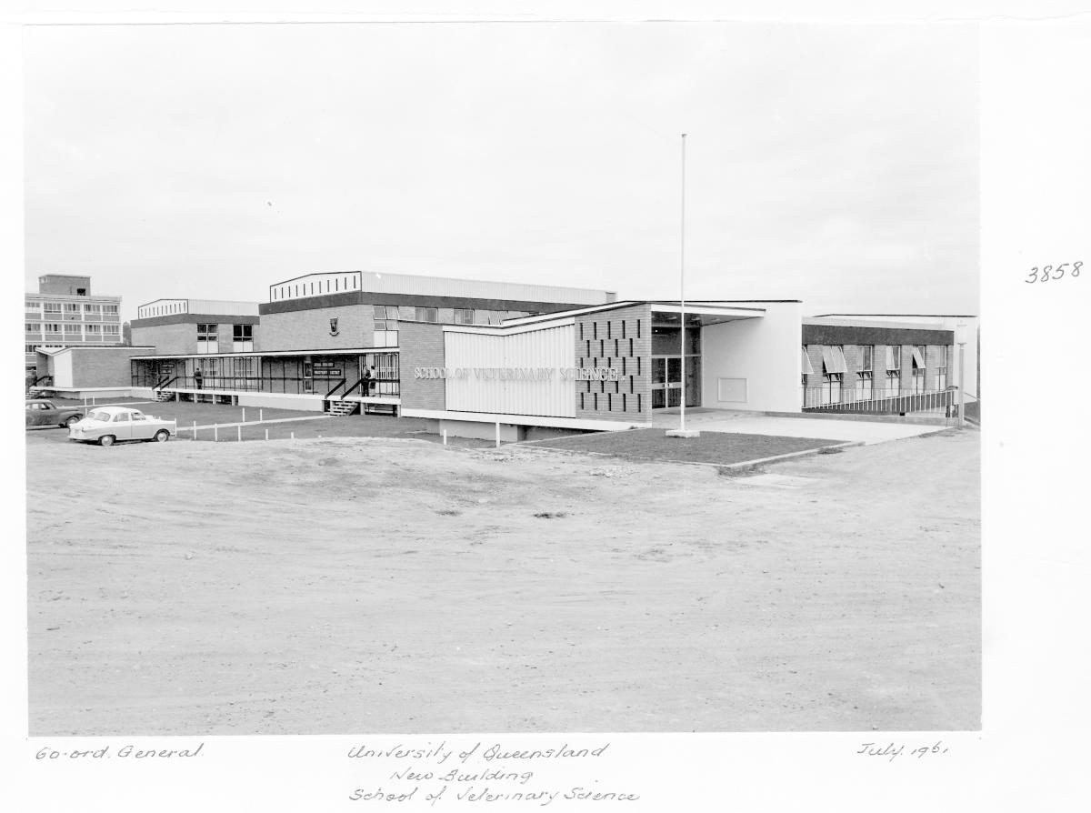 University of Queensland new School of Veterinary Science building at St Lucia - Brisbane, July 1961