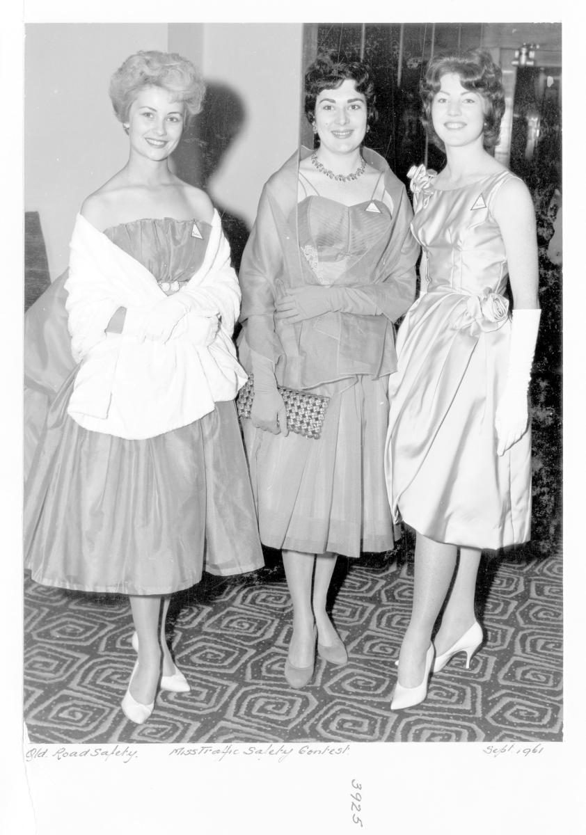 Miss Traffic Safety Quest 1961 contestants - Brisbane, September 1961